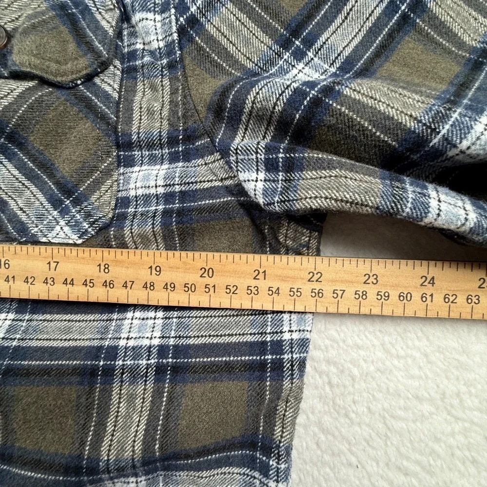 Jachs Heritage Flannel Shirt Men Large Multicolor Cotton Plaid Classic Button Up